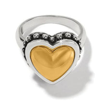 Pretty Tough Bold Heart Two Tone Ring