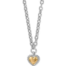 Bold Heart Two Tone Necklace