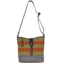 Vivid Orange Hand-Tooled Bag