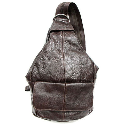 deerskin leather backpack DAILY LUXURY Gabbana logo strap Fabric lining and zipped pocket Item comes with a branded dust bag Measurements Deerskin Leather Backpack: Full-Size, Secure