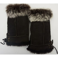 Shearling Fingerless Gloves