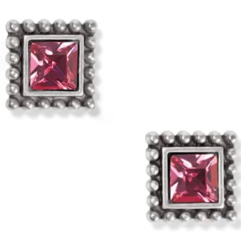 Sparkle Square Mini Post Earrings