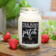 Strawberry Patch Mason Jar Candles