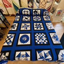 Bright Blue Sampler Quilt