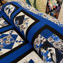 Bright Blue Sampler Quilt