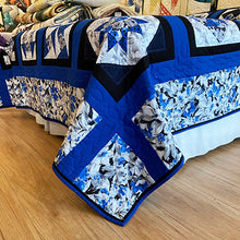 Bright Blue Sampler Quilt