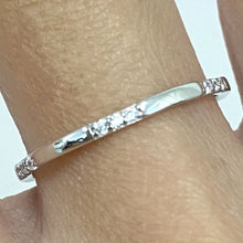 Cubic Zirconia Trio Eternity Band Ring