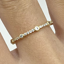 Circle Bezel Pave Eternity Band Ring