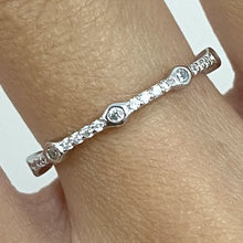 Circle Bezel Pave Eternity Band Ring
