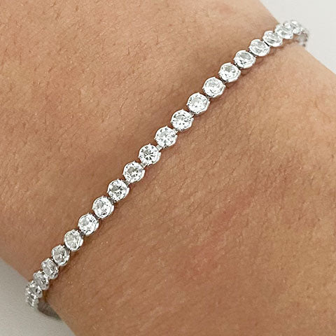 Round Cut Tennis Bracelet