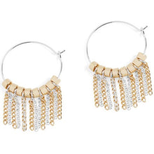 Chain Curtain Hoop Earrings