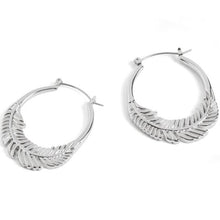 Feather Hoop Earrings