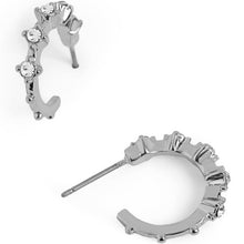 Jeweled Hoop Stud Earrings