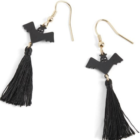 Bat Tassel Earrings