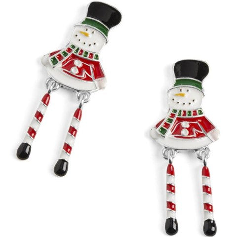 Dancing Snowman Earrings