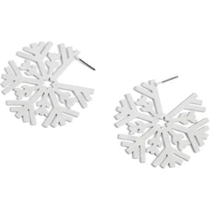 Iridescent Snowflake Earrings