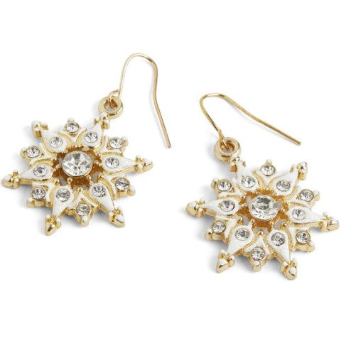 Sparkle Snowflake Earrings