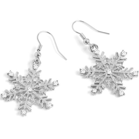 Large Snowflake Earrings