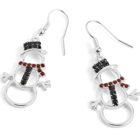 Dazzle Snowman Earrings