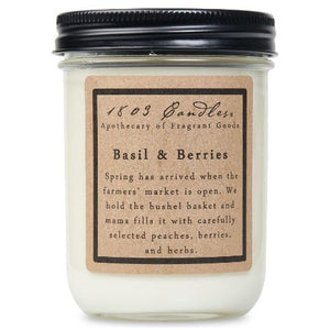 Basil & Berries Jar Candle
