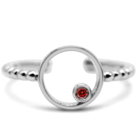 Birthstone Solo Solitaire Ring