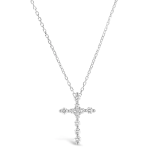 Prong Cross Necklace