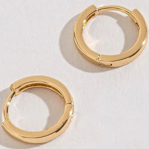 Solid Huggie Hoop Earrings