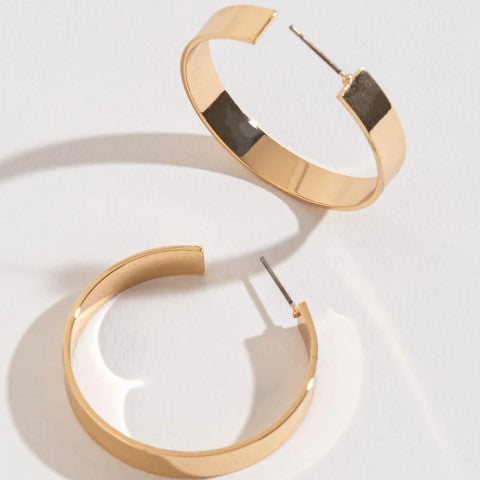 Flat Hoop Earrings