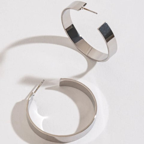 Flat Hoop Earrings