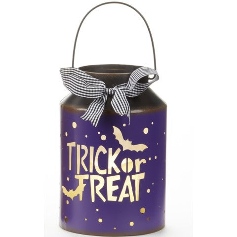 Trick or Treat LED Milkcan