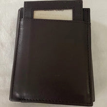 Cowhide Leather Tri-fold Wallet