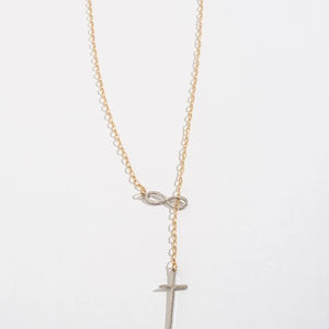 Heart & Infinity Lariat Necklace