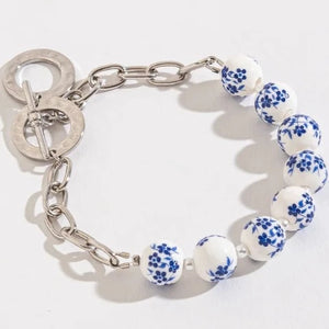 Celeste Flower Bead Bracelet