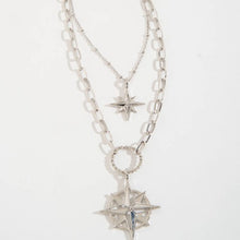 Luna Layered Compass Necklace