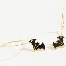 Bat Hoop Earrings