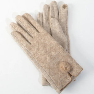 Jules Pom Knit Gloves