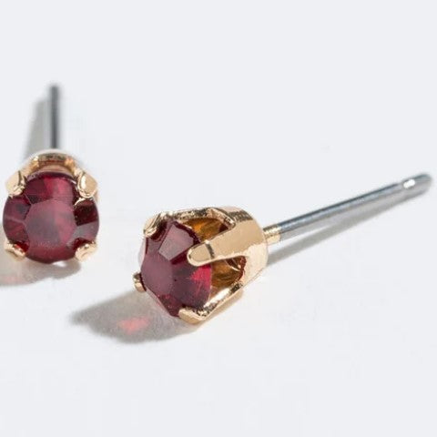 Birthstone Stud Earrings