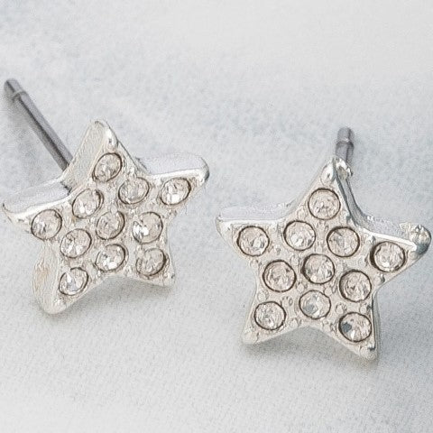 Pave Star Stud Earrings