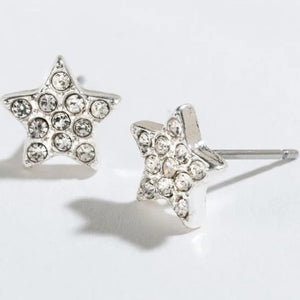 Pave Star Stud Earrings