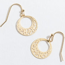 Round Lace Drop Earrings