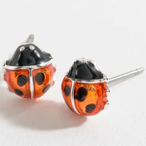 Ladybug Stud Earrings