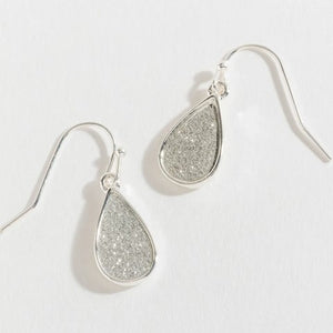 Textured Teardrop Earrings