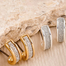 Glitter Hoop Earrings
