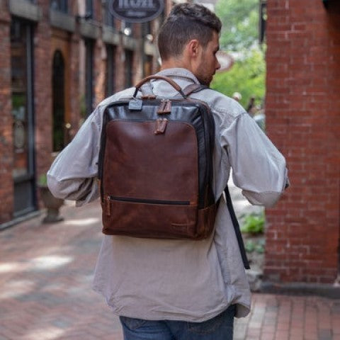 deerskin leather backpack DAILY LUXURY H36 x W32 x D18 cm Made in Italy Natural Deerskin Mini Backpack -