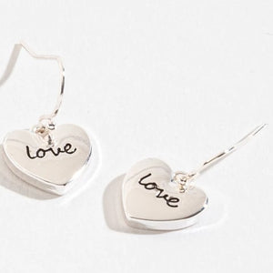 Love Heart Dangle Earrings