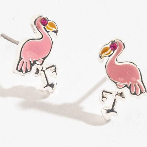 Flamingo Post Earrings