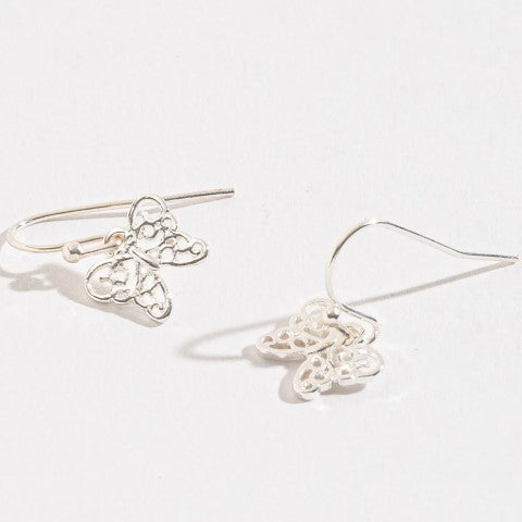 Butterfly Filigree Dangle Earrings