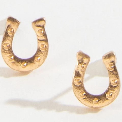 Horseshoe Stud Bud Earrings