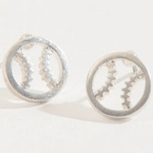 Baseball Stud Bud Earrings