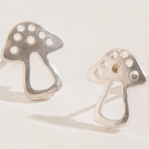 Mushroom Stud Bud Earrings